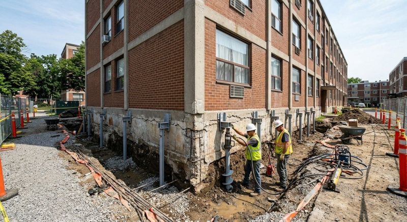 Helical Piers Installation in Columbus, OH