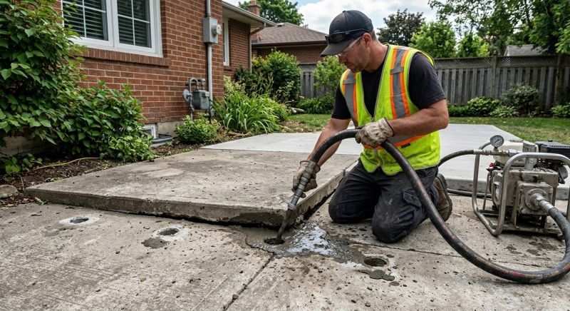 Mudjacking in West Des Moines, IA