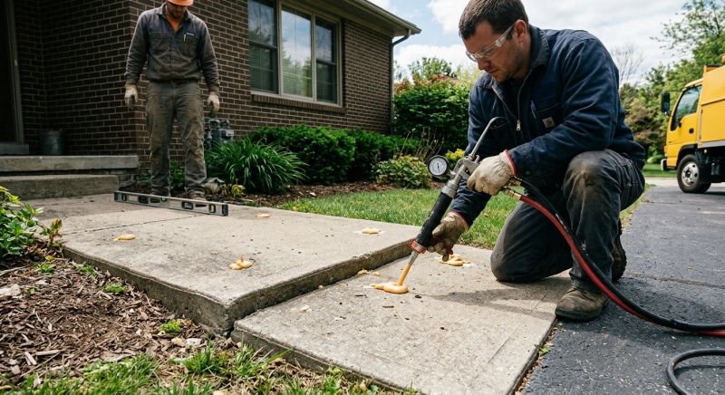 Slab Leveling in West Des Moines, IA