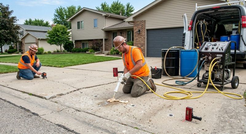 Sunken Driveway Lifting in Corpus Christi, TX