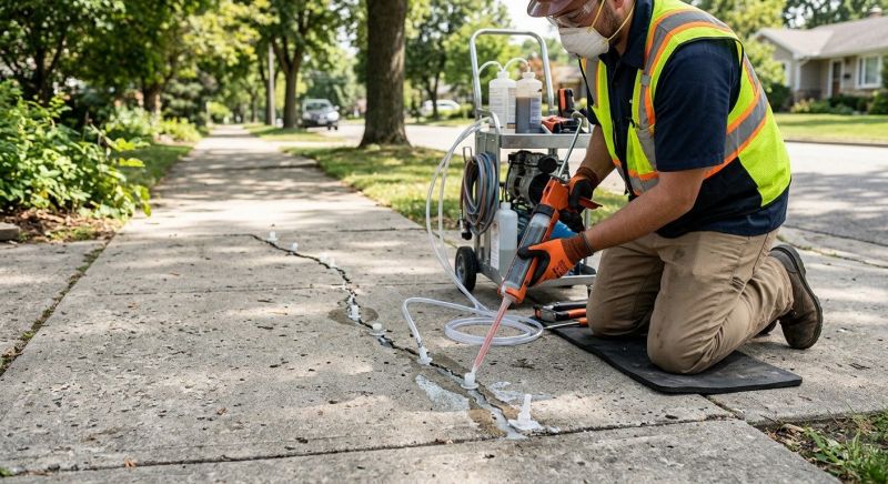 Sunken Sidewalk Repair in Denver, CO